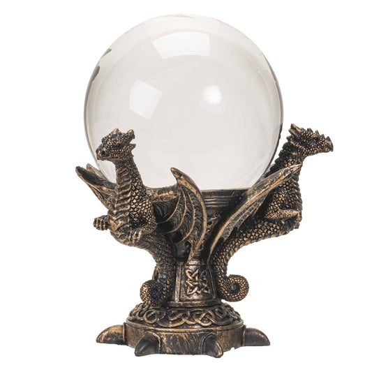 Dragon Gazing Crystal Ball Crystal - Gothic & Alternative Gift - Haunted