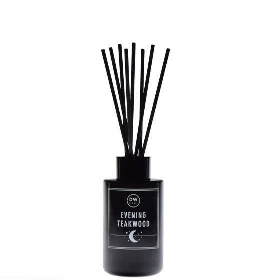 Evening Teakwood Fall Reed Diffuser Glass Fragrance Candles - Gothic & Alternative Gift - Haunted