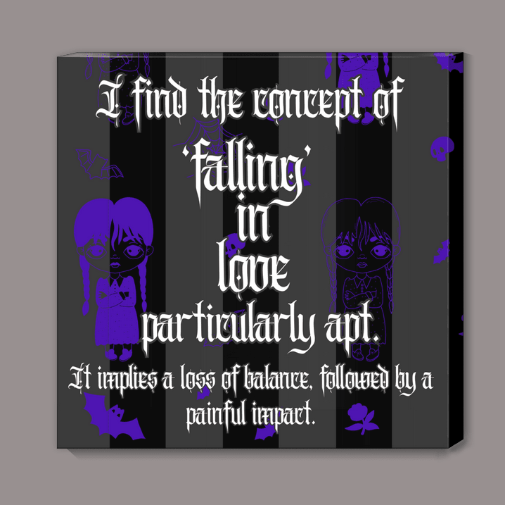 Falling in Love painful Canvas Print Wall Hanging - Gothic & Alternative Gift - Haunted