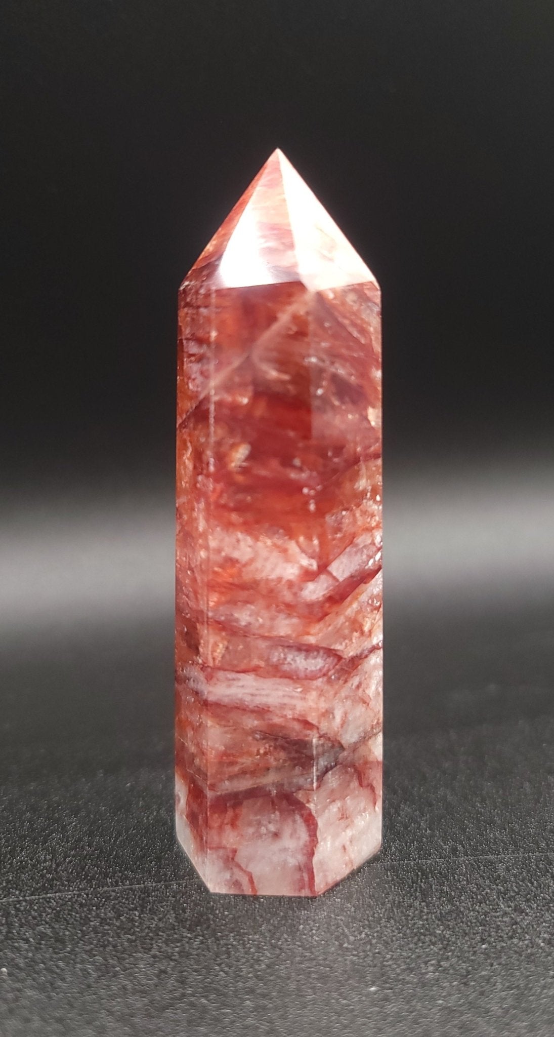 Fire Quartz Crystal Tower Crystal - Gothic & Alternative Gift - Haunted
