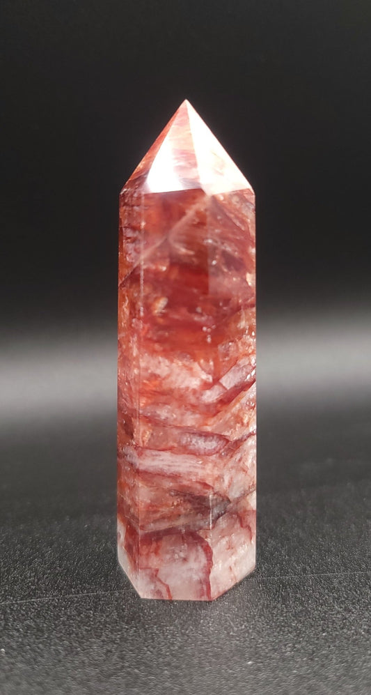 Fire Quartz Crystal Tower Crystal - Gothic & Alternative Gift - Haunted