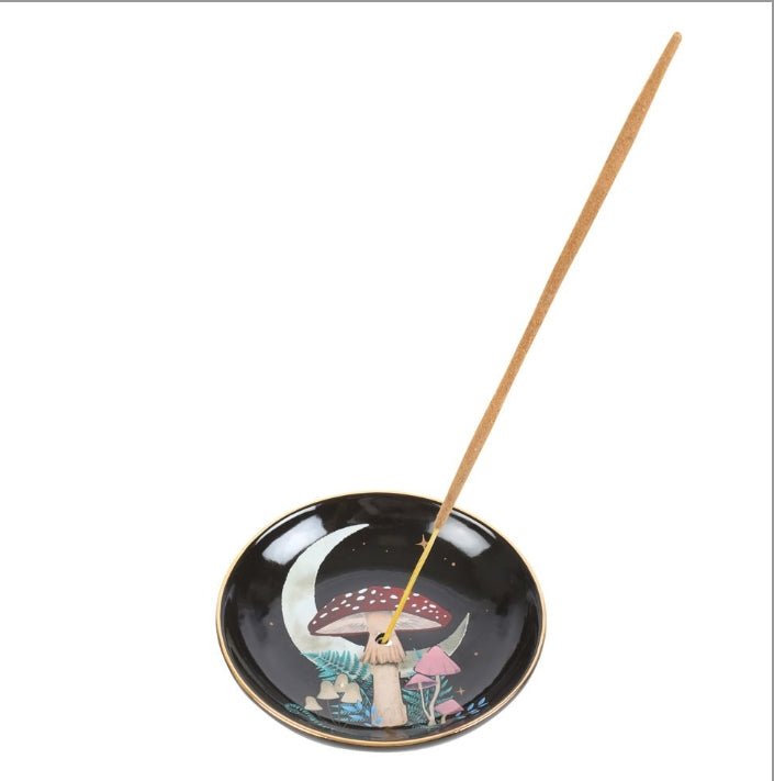 Forest Mushroom Incense Stick Holder Burner Plate Dish Incense - Gothic & Alternative Gift - Haunted