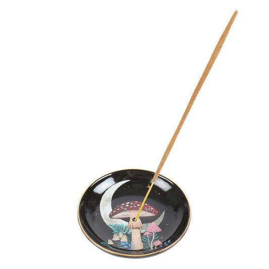 Forest Mushroom Incense Stick Holder Burner Plate Dish Incense - Gothic & Alternative Gift - Haunted