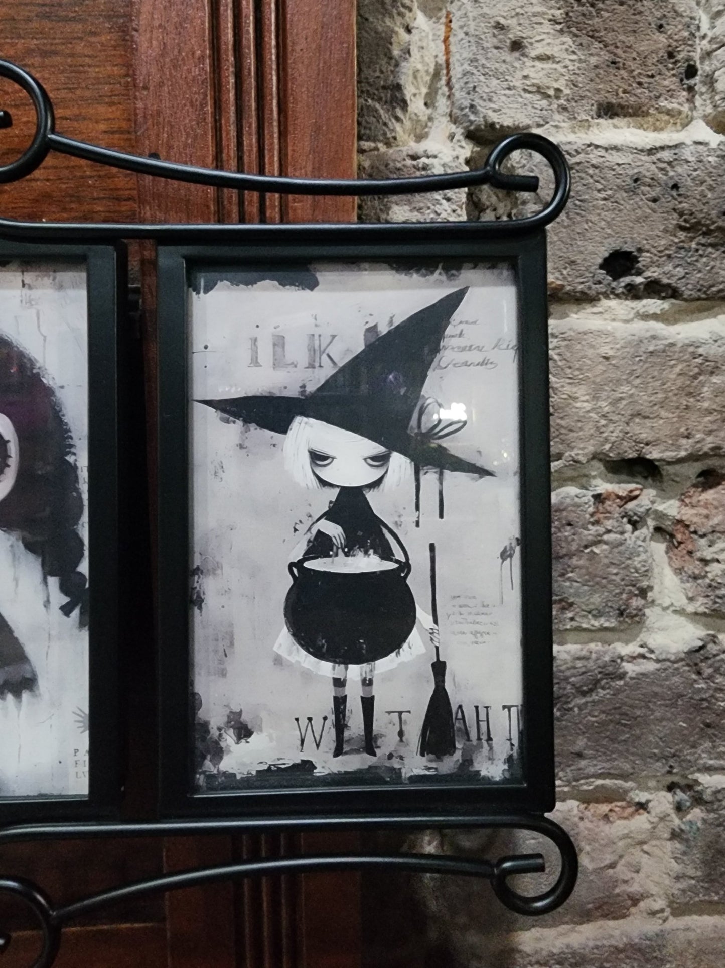 Framed Creepy Cute Doll Pictures Dark and Gothic Wall Hanging - Gothic & Alternative Gift - Haunted