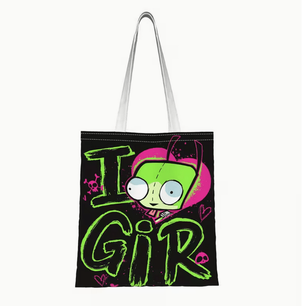 Gir Goodie Bag Invader Zim kit,2 stickers,2 pins,1 lanyard,1 bag - Gothic & Alternative Gift - Haunted