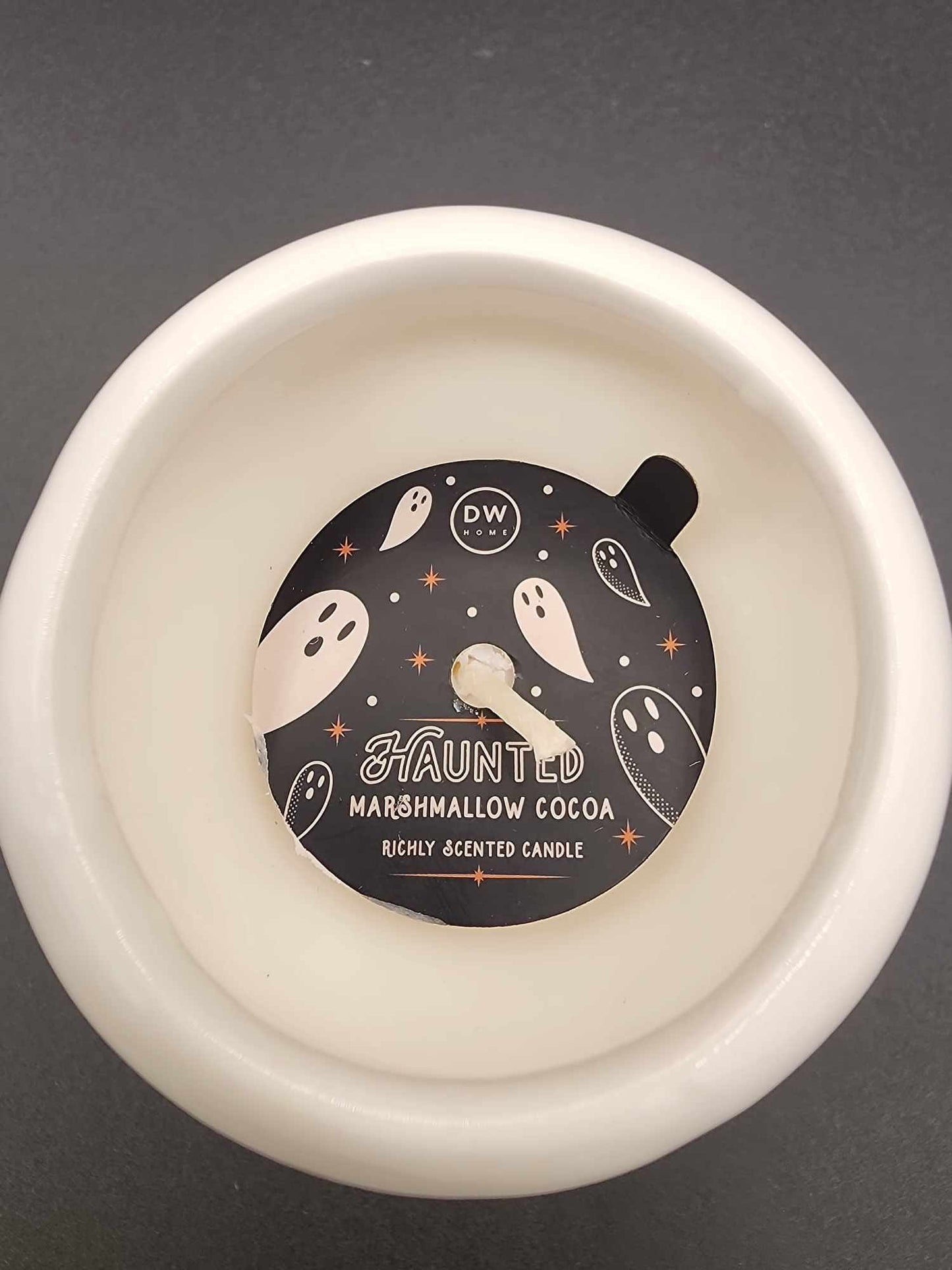 Girly Ghost Candle -Caramel Popcorn DW Candles - Gothic & Alternative Gift - Haunted
