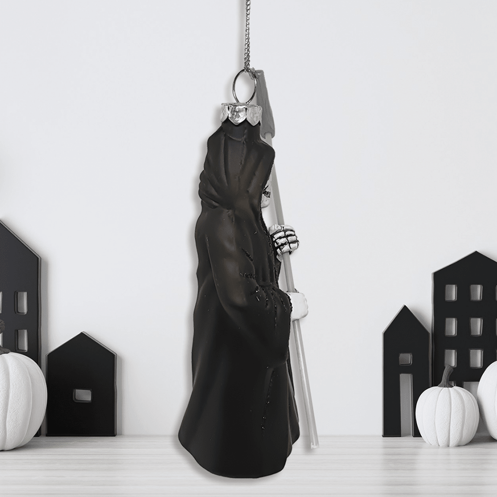Grim Reaper Horror Glass Ornament Gothmas, Christmas, Creepmas, Holiday Ornaments - Gothic & Alternative Gift - Haunted