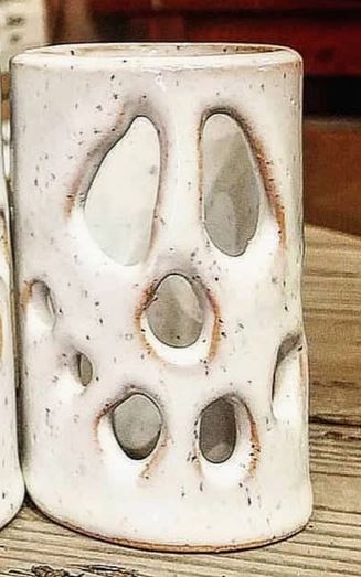 Halloween Ghost Luminary Handmade: Medium Home Decor - Gothic & Alternative Gift - Haunted