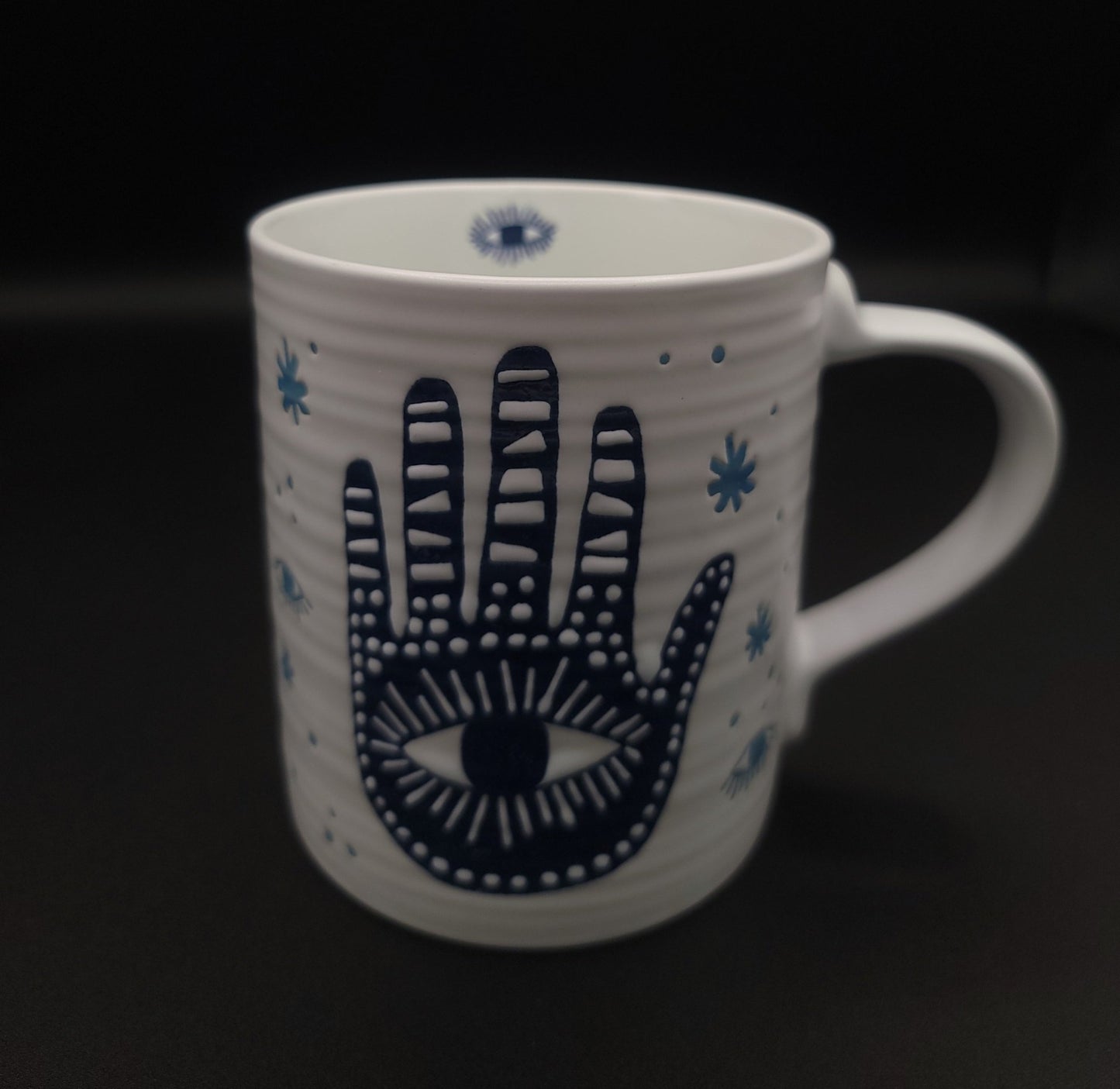 Hamsa Hand Mug Drinkware - Gothic & Alternative Gift - Haunted