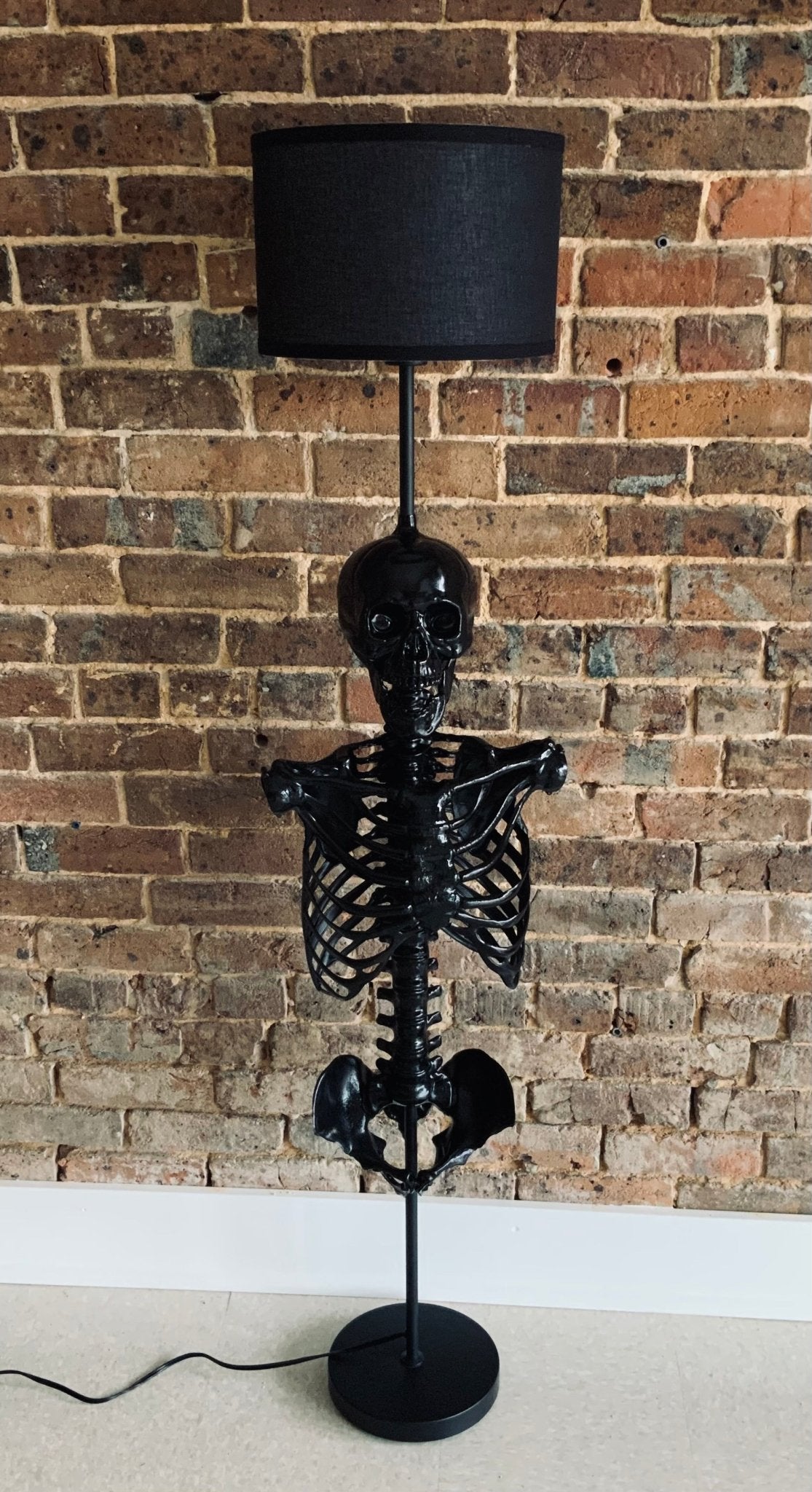 Handmade Skeleton floor lamp Home Decor - Gothic & Alternative Gift - Haunted