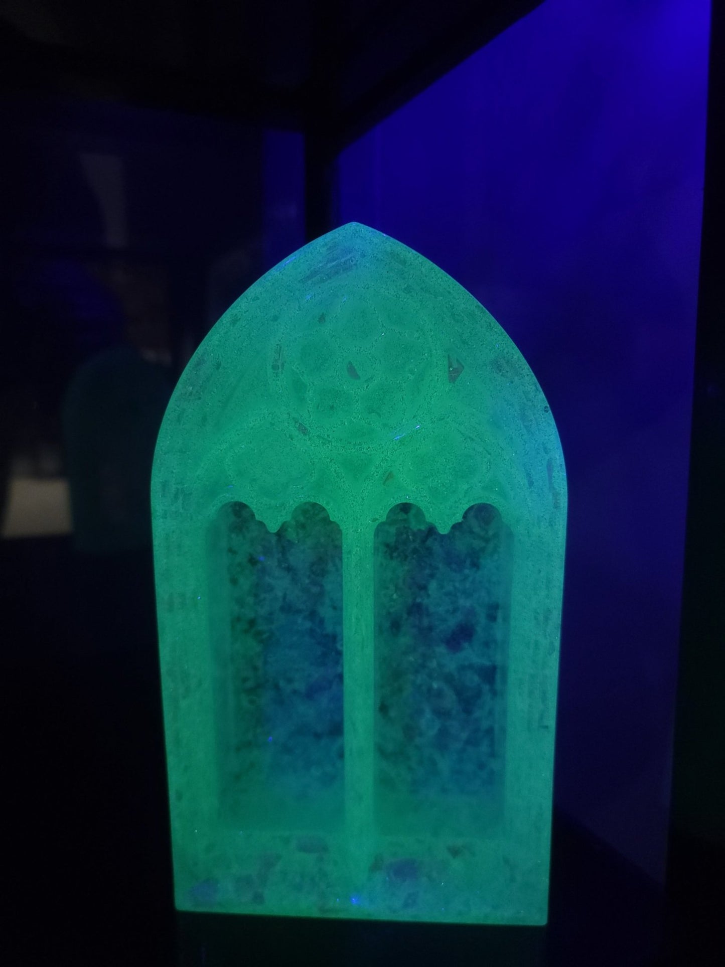 Handmade White Glowing Cathedral Arch Display Home Decor - Gothic & Alternative Gift - Haunted