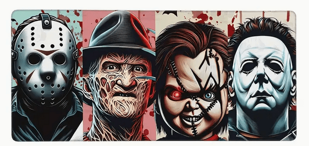 Horror Classics Gaming Mouse Pad XL Gaming - Gothic & Alternative Gift - Haunted