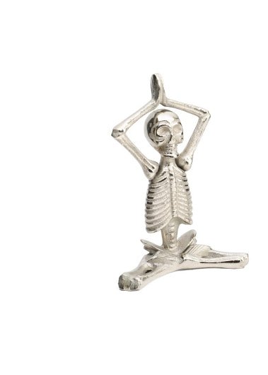 Inner Peace Yoga Skeletons Metal Home Decor - Gothic & Alternative Gift - Haunted