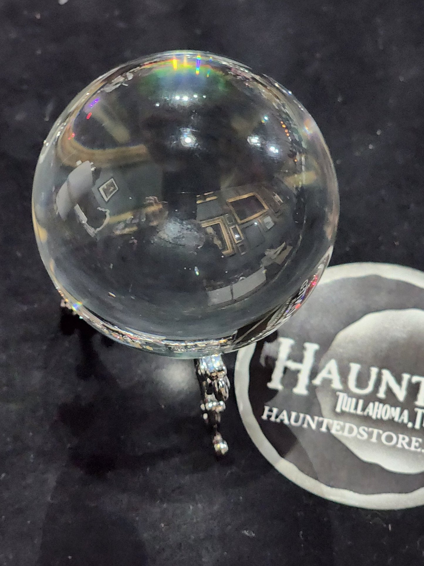 Magic Clear Crystal Ball with Stand Spiritual - Gothic & Alternative Gift - Haunted