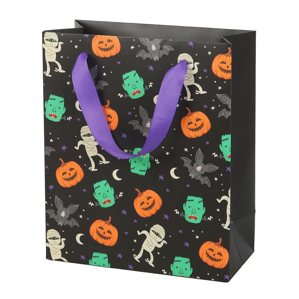 Medium Monster Mash Print Gift Bag Wrapping Paper - Gothic & Alternative Gift - Haunted