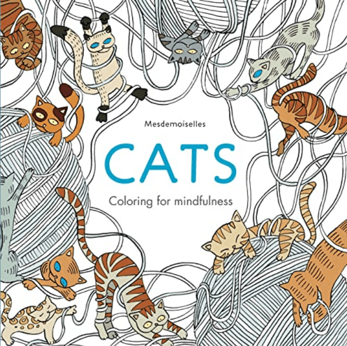 Mesdemoiselles CATS Coloring for mindfulness Coloring Book Books - Gothic & Alternative Gift - Haunted