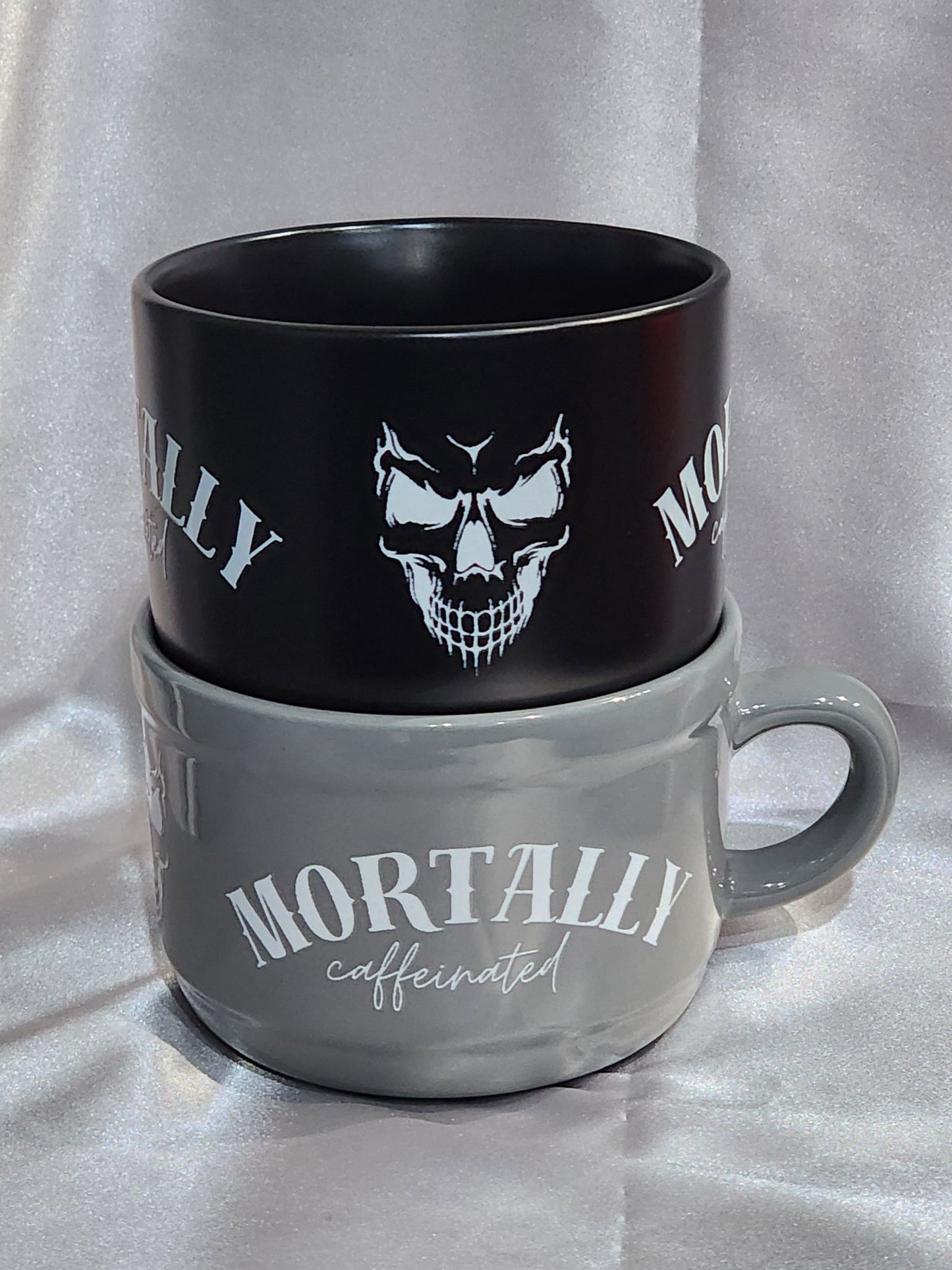 Mortally Caffeinated Coffee Mug Drinkware - Gothic & Alternative Gift - Haunted