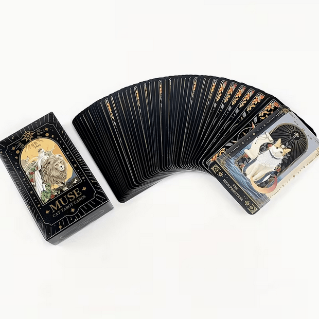 Muse Cat Tarot Card Deck Witch Supplies - Gothic & Alternative Gift - Haunted
