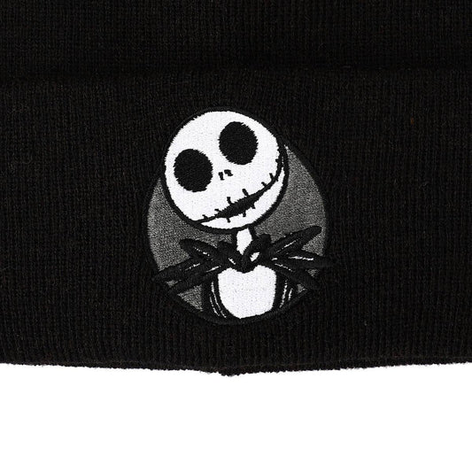 Nightmare Before Christmas Jack Skellington Black Knit Beanie Accessories - Gothic & Alternative Gift - Haunted