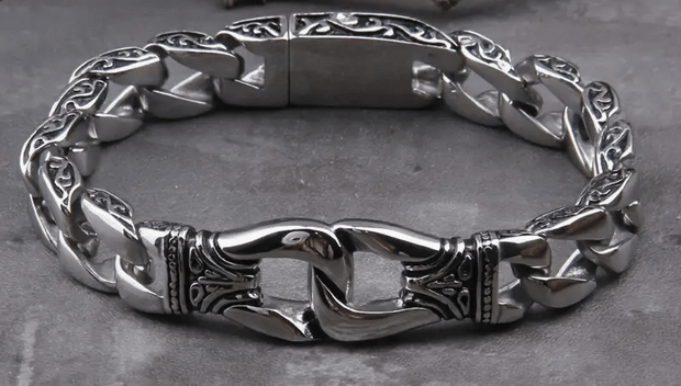 Nordic Viking Chain Bracelet Jewelry - Gothic & Alternative Gift - Haunted