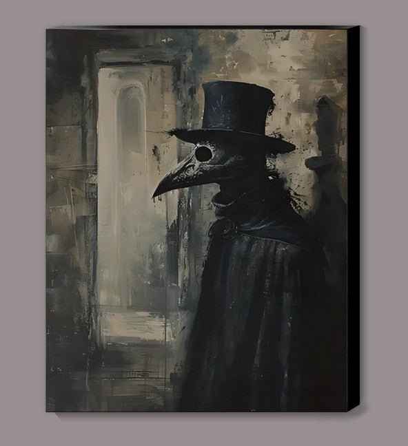 Plague Doctor Canvas Print wall hanging - Gothic & Alternative Gift - Haunted