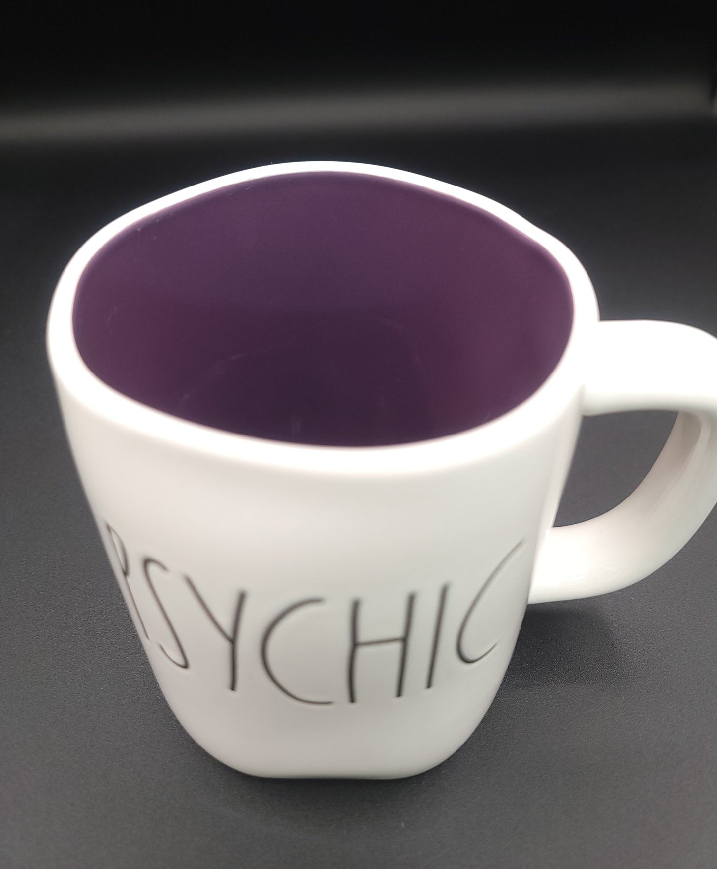 PSYCHIC Coffee Mug Large RAE DUNN Drinkware - Gothic & Alternative Gift - Haunted