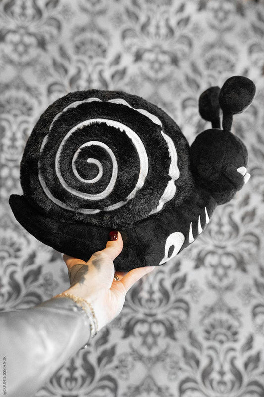 Slugula Skeleton Snail Plush Toy Plush Toy - Gothic & Alternative Gift - Haunted