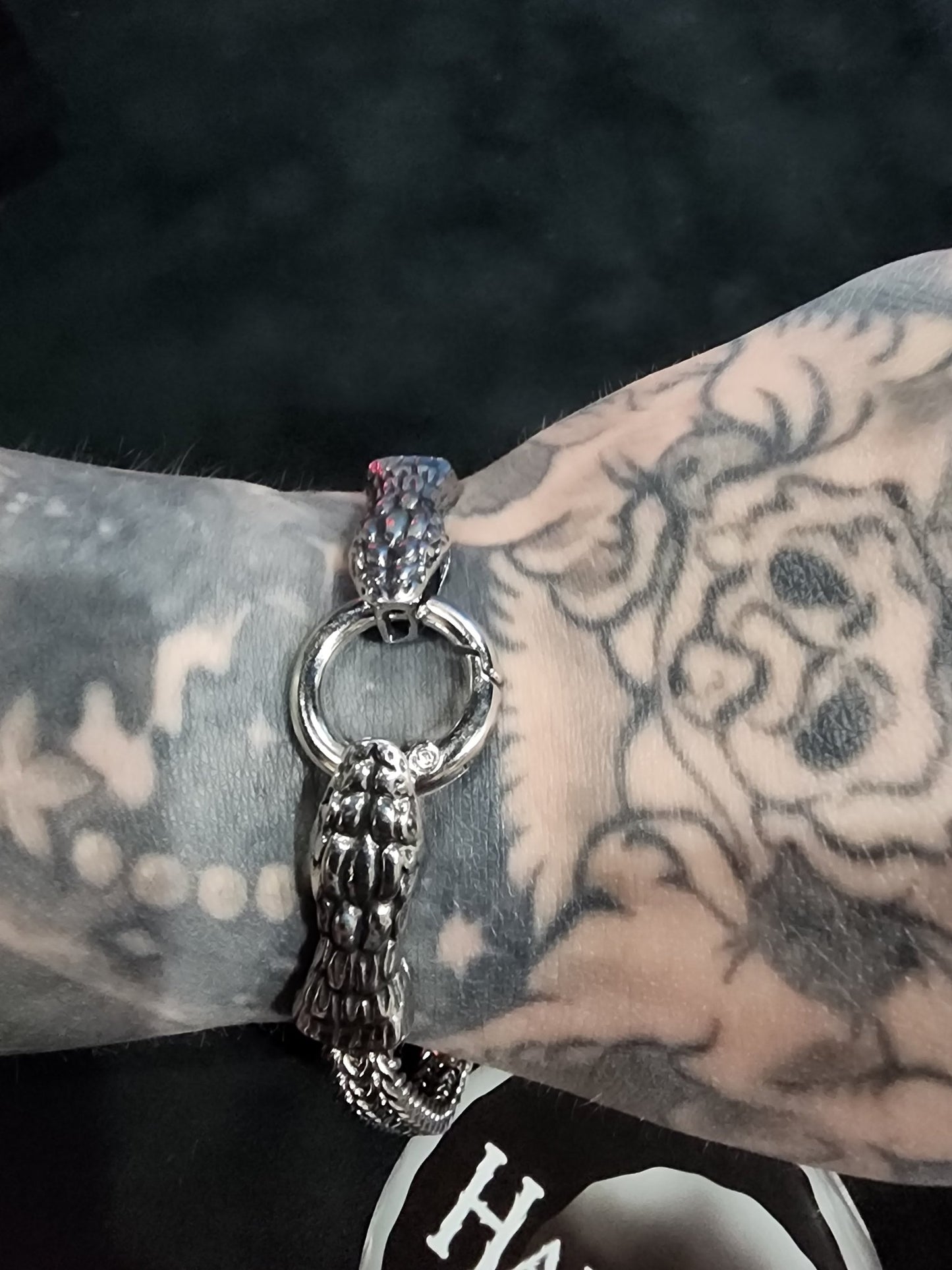 Snake Head Chain Bracelet Jewelry - Gothic & Alternative Gift - Haunted