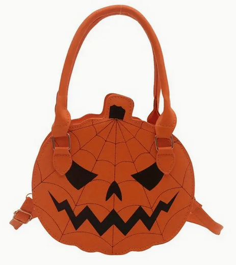 Spooky Halloween Pumpkin Jack-O-Lantern Purse Bag Crossbody Purses and Bags - Gothic & Alternative Gift - Haunted