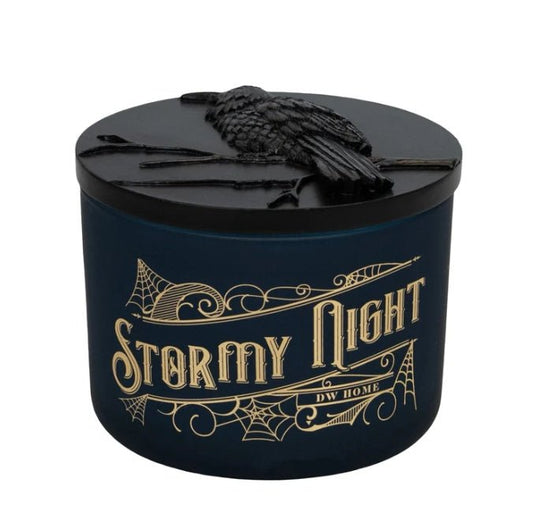 Stormy Night Raven Dark Gothic Glass Candle Candles - Gothic & Alternative Gift - Haunted
