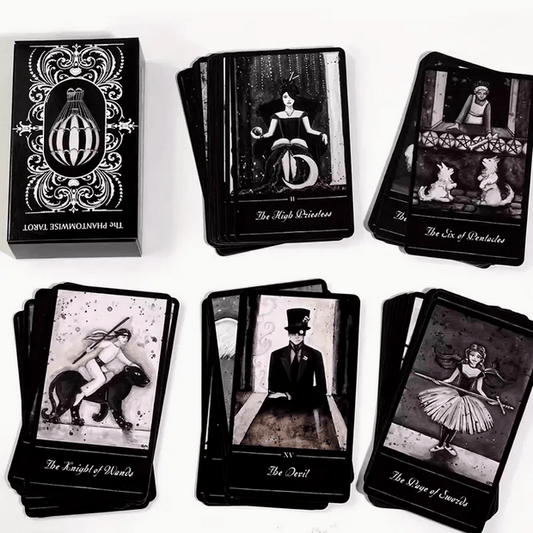 The Phantomwise Dark Horror Tarot Deck Witch Supplies - Gothic & Alternative Gift - Haunted
