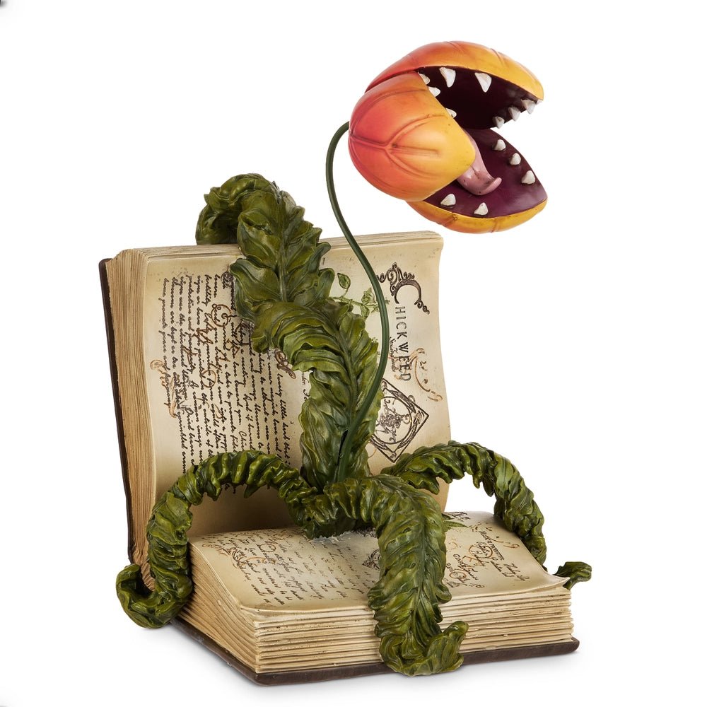 Venus Fly Trap in Book Halloween Decoration — 13" Home Decor - Gothic & Alternative Gift - Haunted
