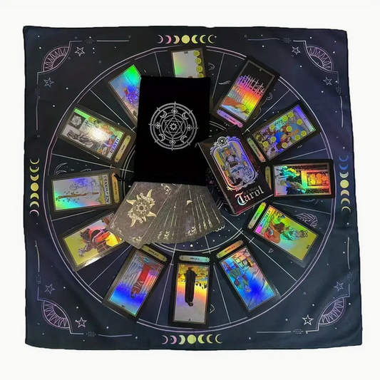 Waite Holographic Tarot Deck Witch Supplies - Gothic & Alternative Gift - Haunted