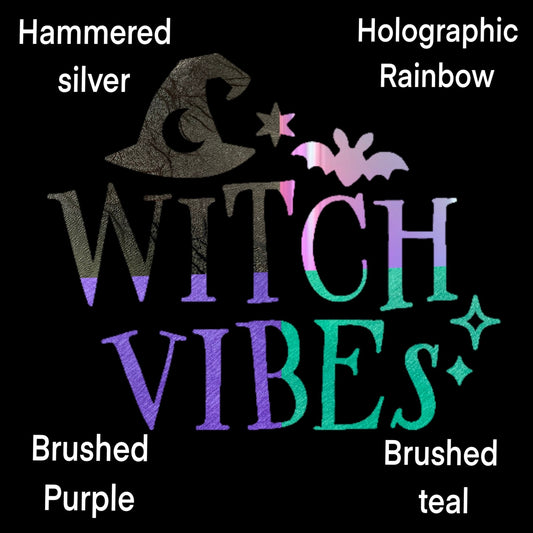Witch Vibes Vinyl Sticker Decals for Cars, Water bottles, kindle and more - Gothic & Alternative Gift - Haunted