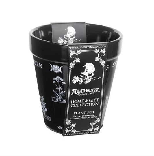 Witches Spell Garden Plant Pot Garden Decor - Gothic & Alternative Gift - Haunted