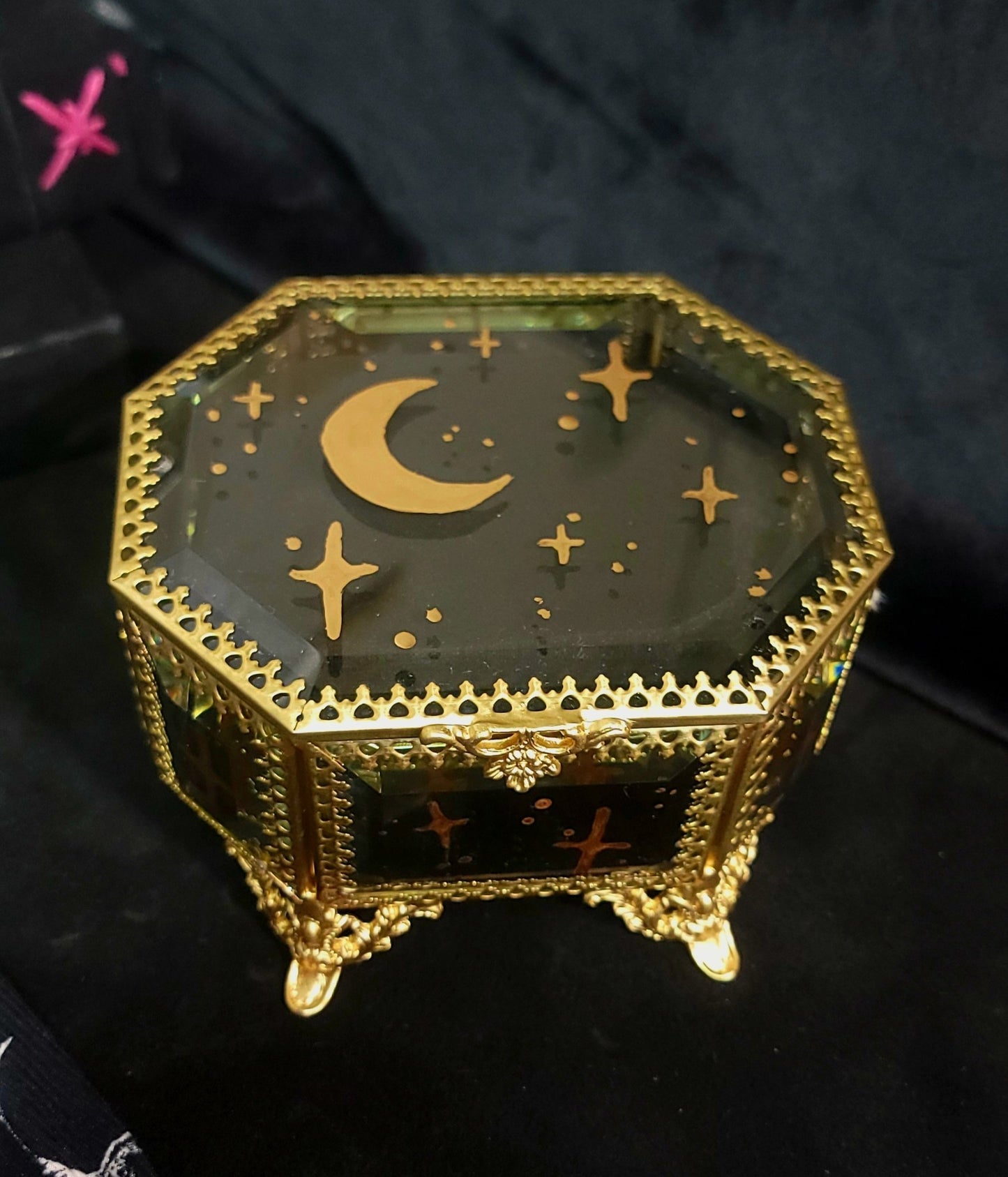 Witch's Glass trinket and jewelry box Witch Supplies - Gothic & Alternative Gift - Haunted