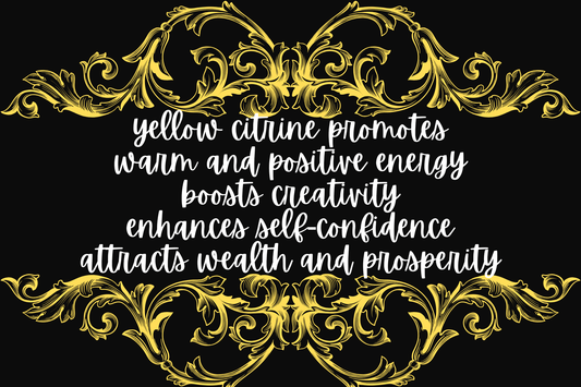 Yellow Citrine Crystal Hand Stone Crystals - Gothic & Alternative Gift - Haunted