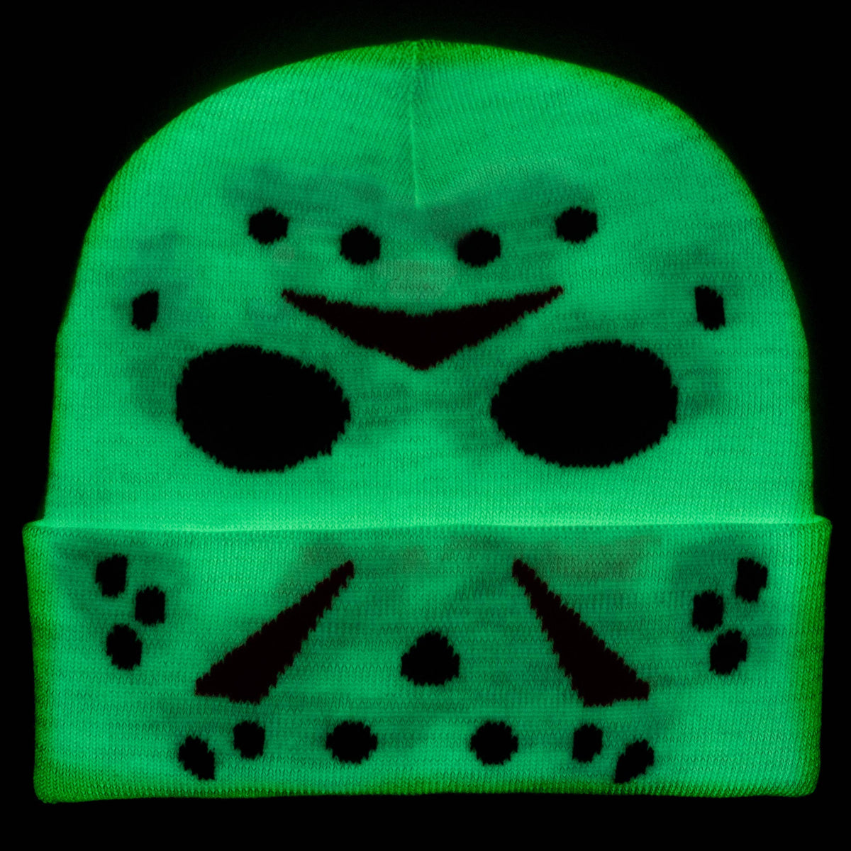 Friday the 13th Jason Glow-in-the-Dark Cuffed Knit Beanie