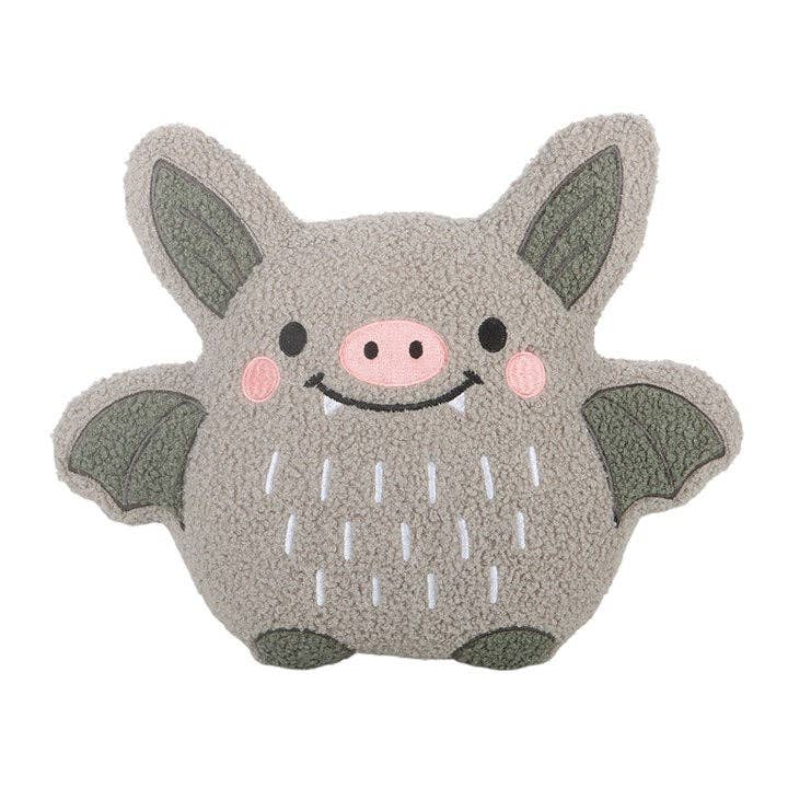 Cute Bat Halloween Boucle Cushion