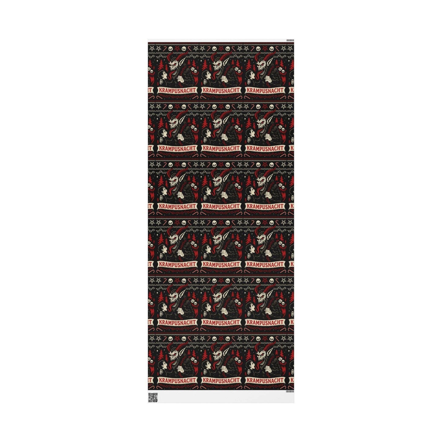 Christmas Horror Krampusnacht Gift Wrapping Paper Roll