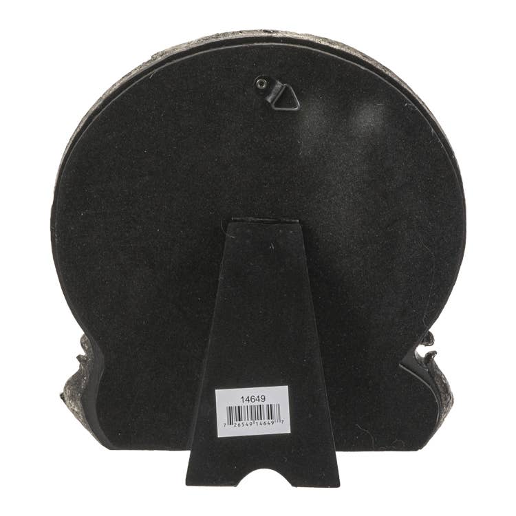 Witchy Vintage Black Cat on Moon Tabletop Mirror