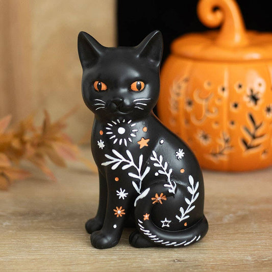 Frightful Folk Black Cat Halloween Magic Ornament