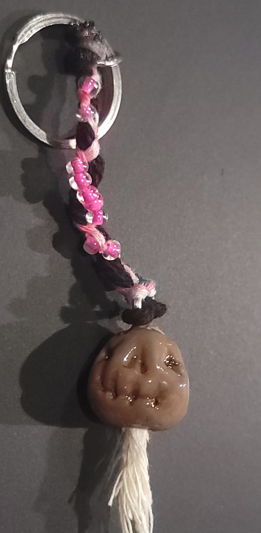 Mini shrunken head keychain v2