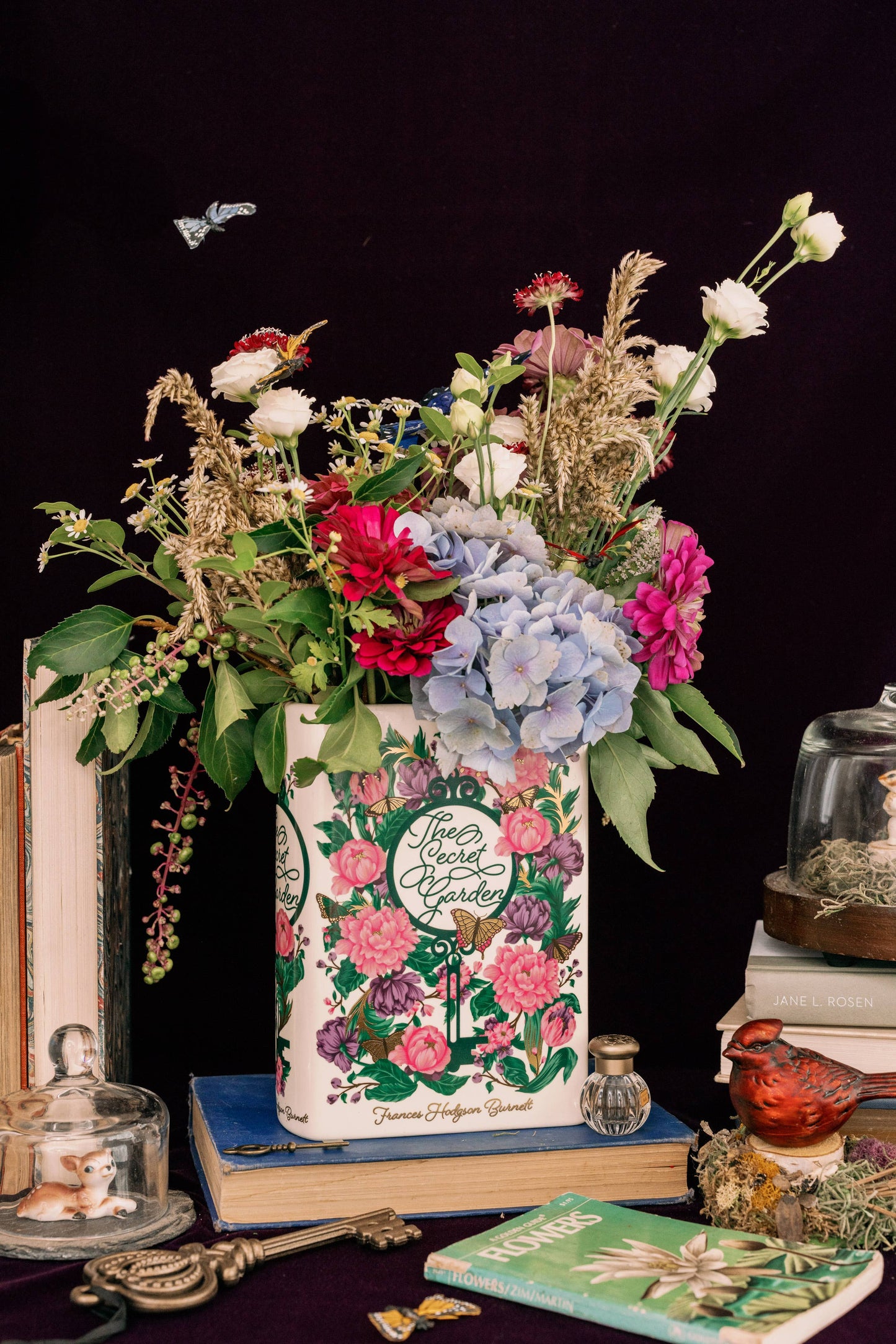 Large Book Shaped Vase, The Secret Garden 2