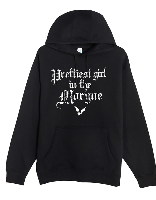 Prettiest Girl in the Morgue Custom Black Hoodie Sweatshirt Pullover Best Selling