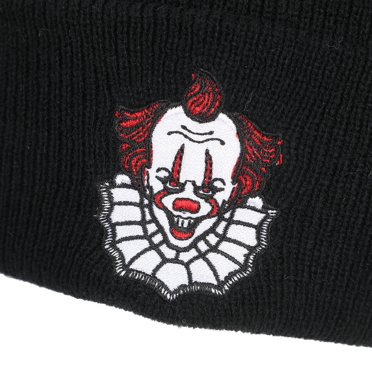 IT (2017) Pennywise Embroidered Acrylic Knit Cuffed Beanie