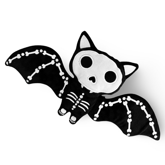 Halloween Goth Bat Skeleton Stuffed Plush Animal