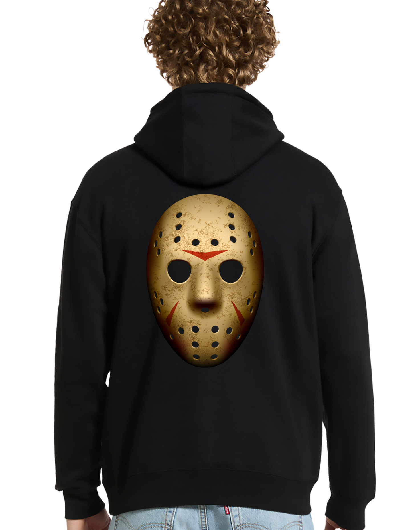 New Jason Friday the 13th Halloween Custom Black Hoodie Sweatshirt Pullover