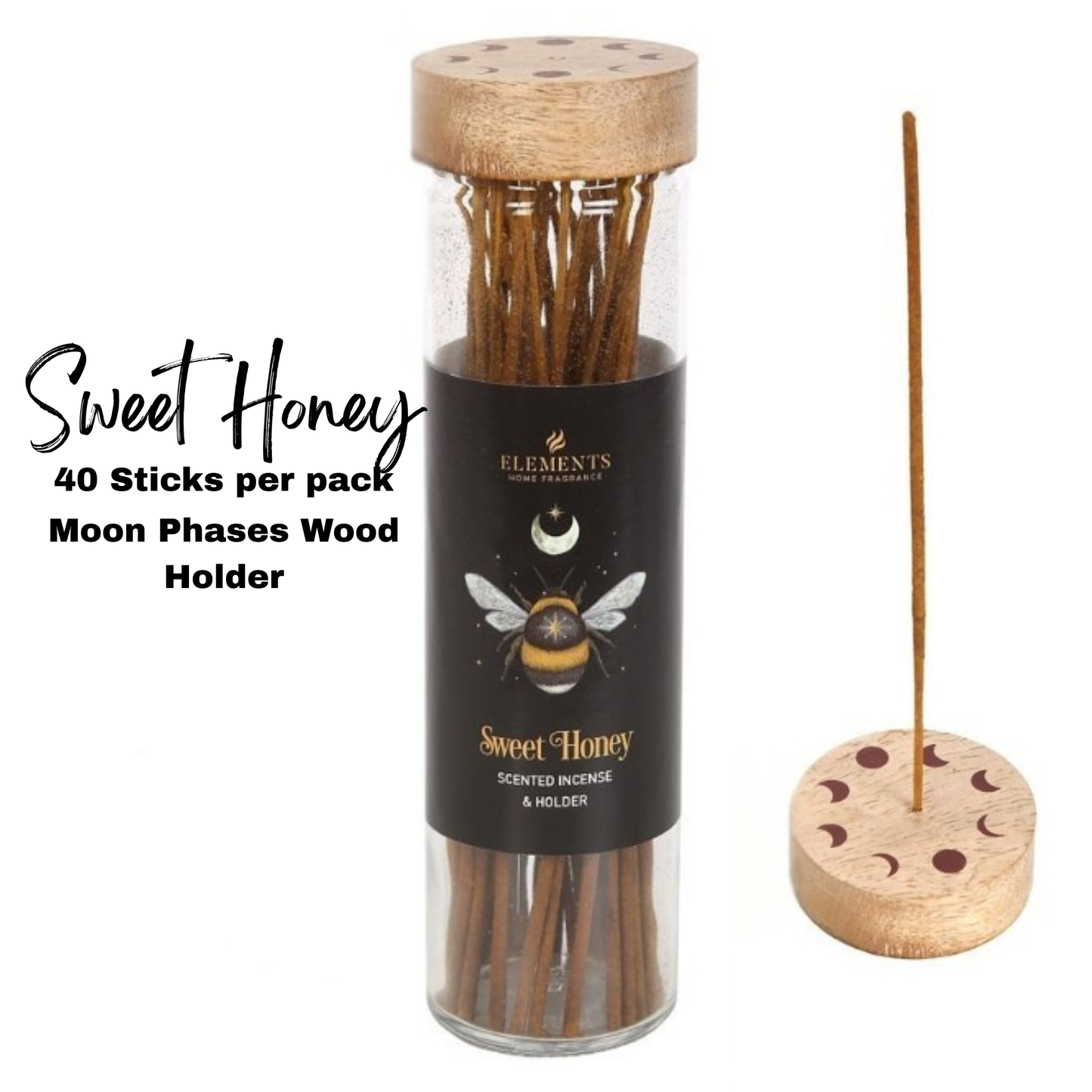 Dark Forest Incense Sticks with holder White Sage, Wild berry, Honey, Patchouli