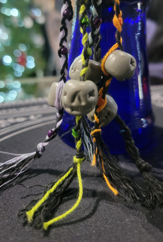 Mini shrunken head keychain